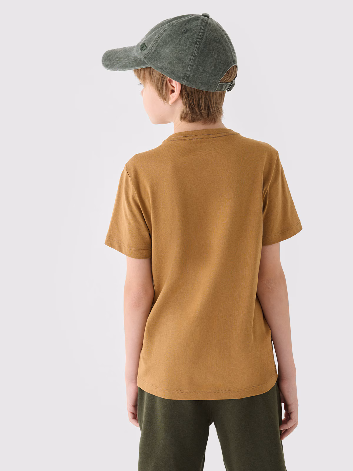 T-shirt z nadrukiem chłopięcy - żółty