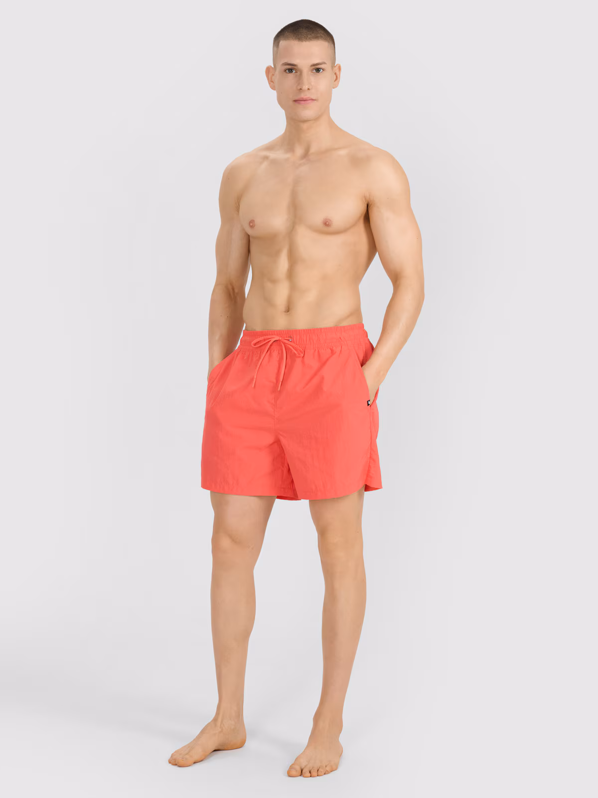 Spodenki plażowe boardshorty męskie - czerwone