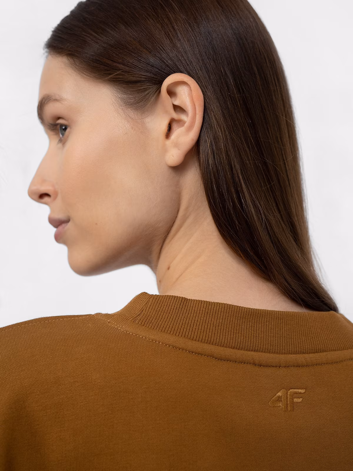 Bluza crop top nierozpinana bez kaptura damska