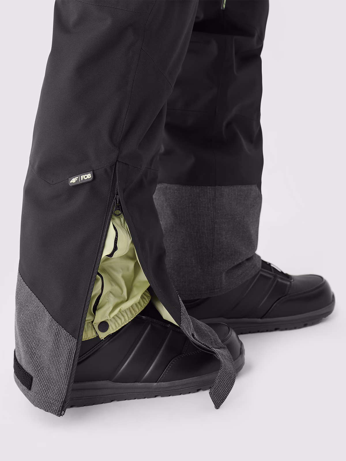 Spodnie snowboardowe membrana 10000 męskie - czarne