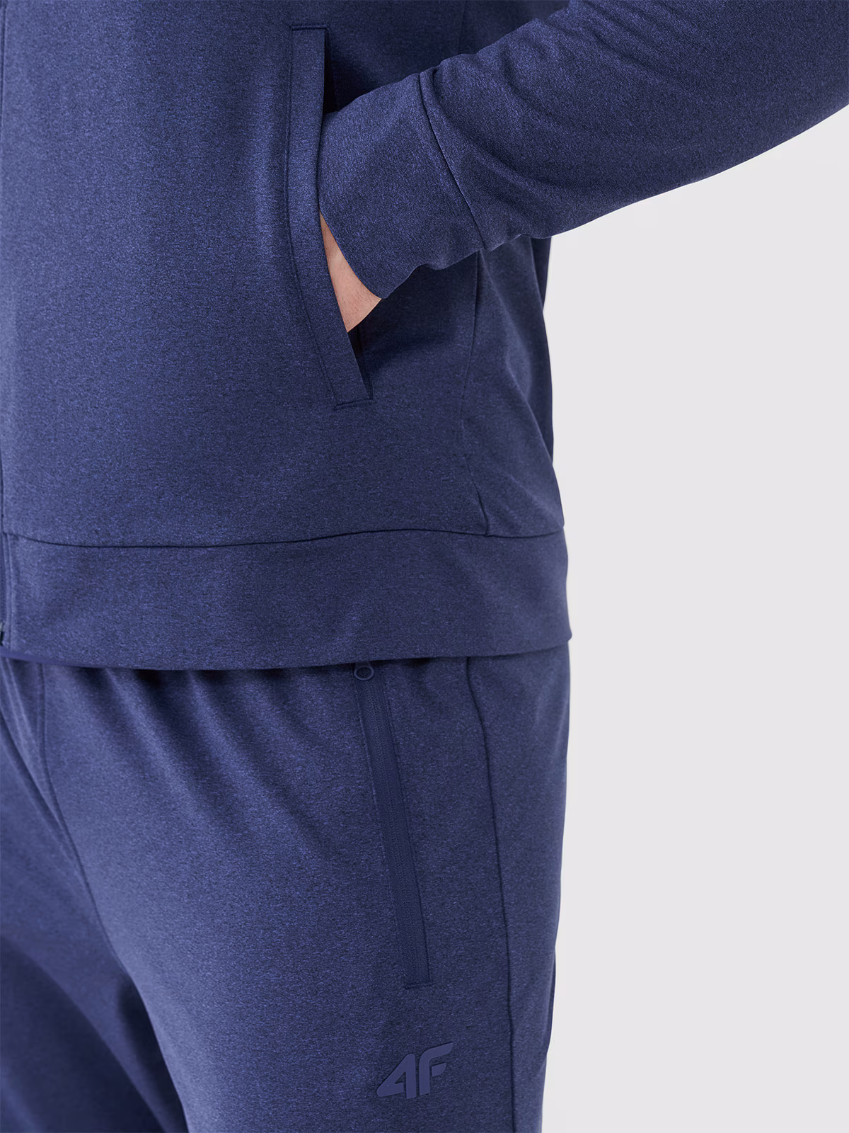 Bluza treningowa szybkoschnąca męska - grananatowa