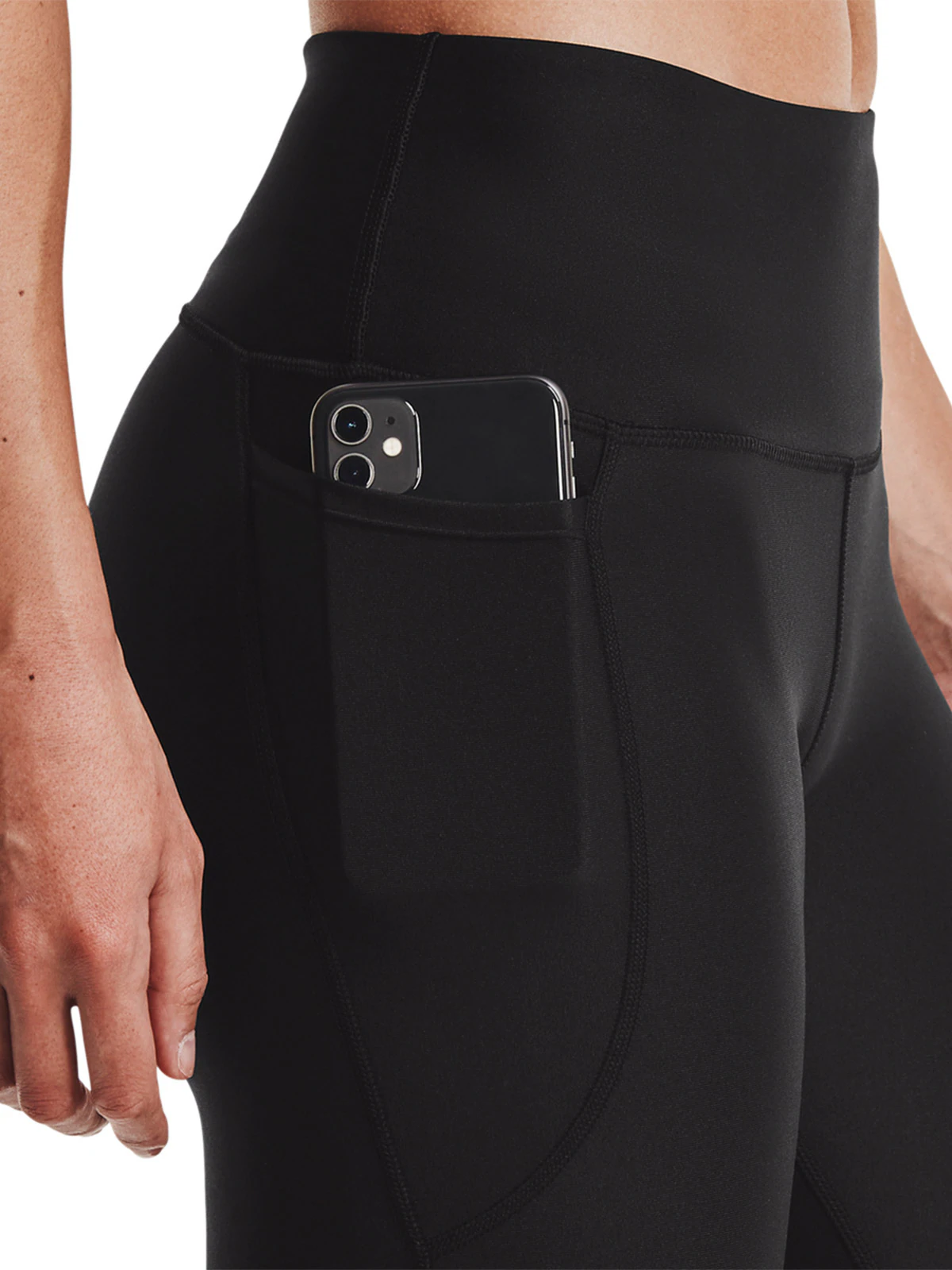 Legginsy treningowe damskie Under Armour Tech Hi Ankle Leg - czarne