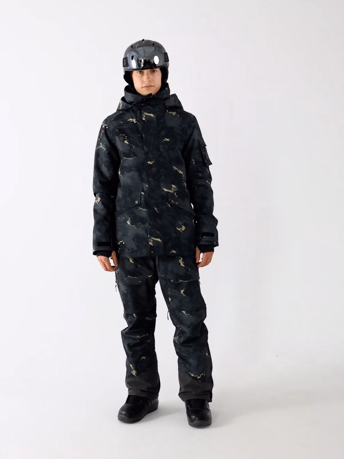 Kurtka snowboardowa membrana 10000 męska - multikolor