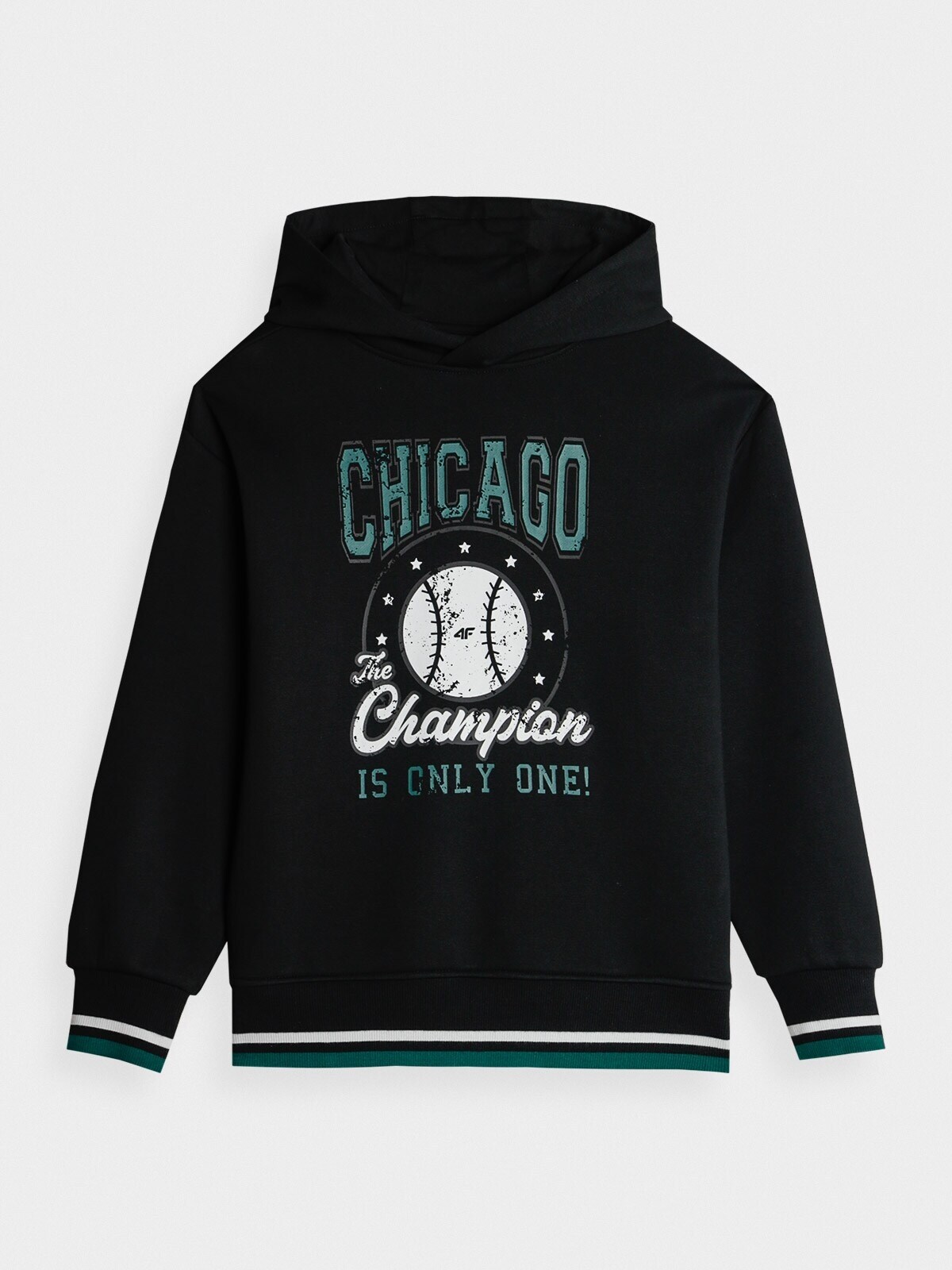 Bluza dresowa nierozpinana z kapturem chłopięca