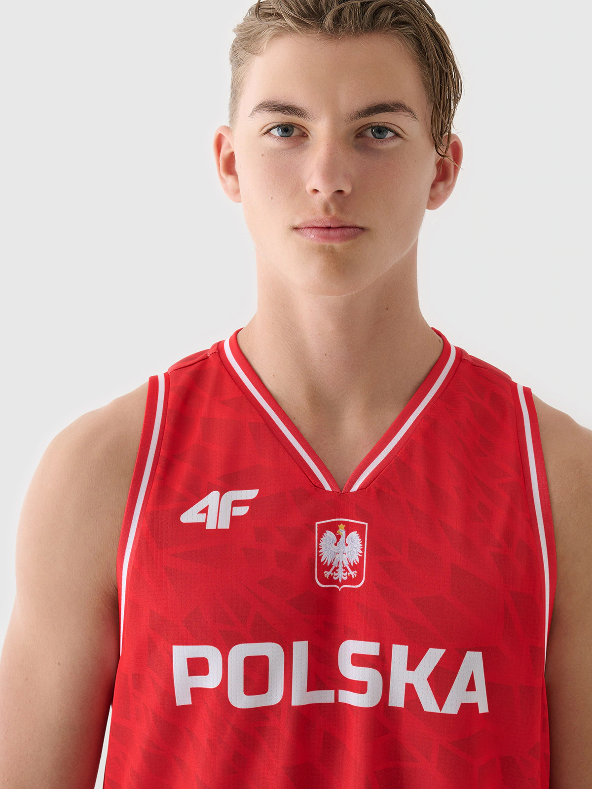 Koszulka reprezentacyjna męska 4F x PZKOSZ 2024 - czerwona