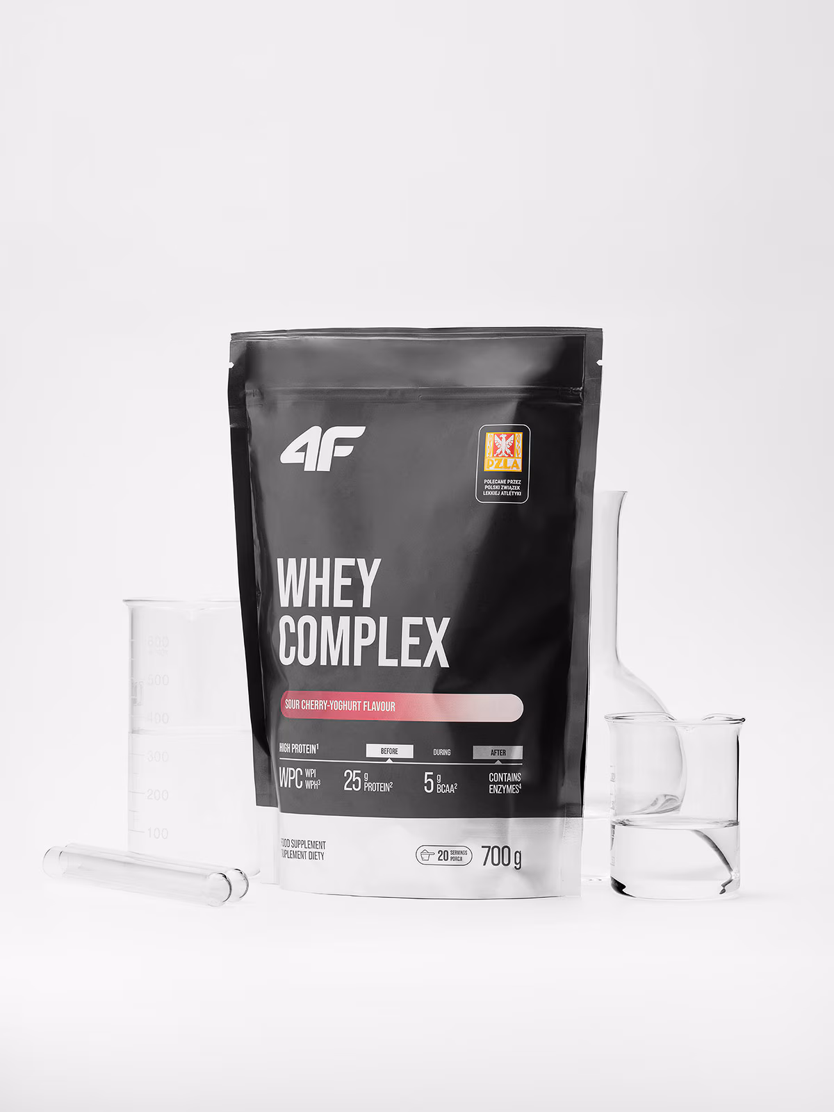 WHEY - WPC+WPI+WPH - complex białek serwatkowych (700 g) jogurtowo-wiśniowy