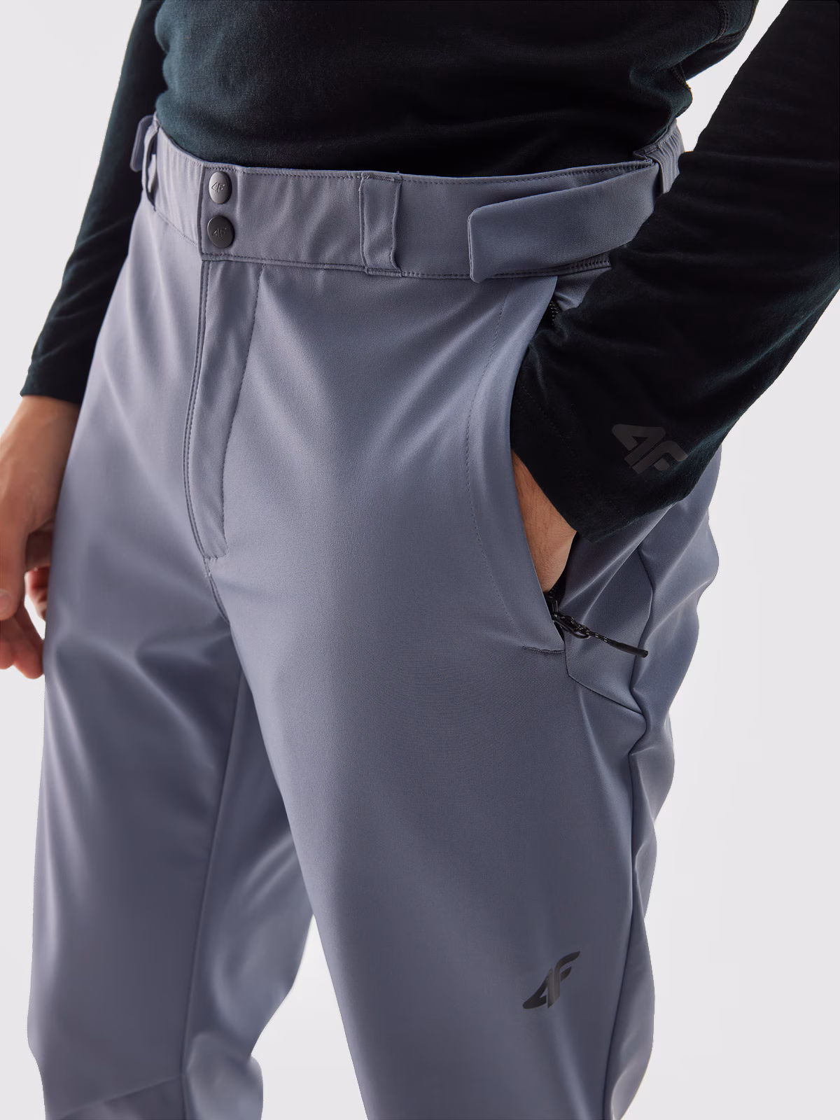 Spodnie softshellowe membrana 5000 męskie - granatowe