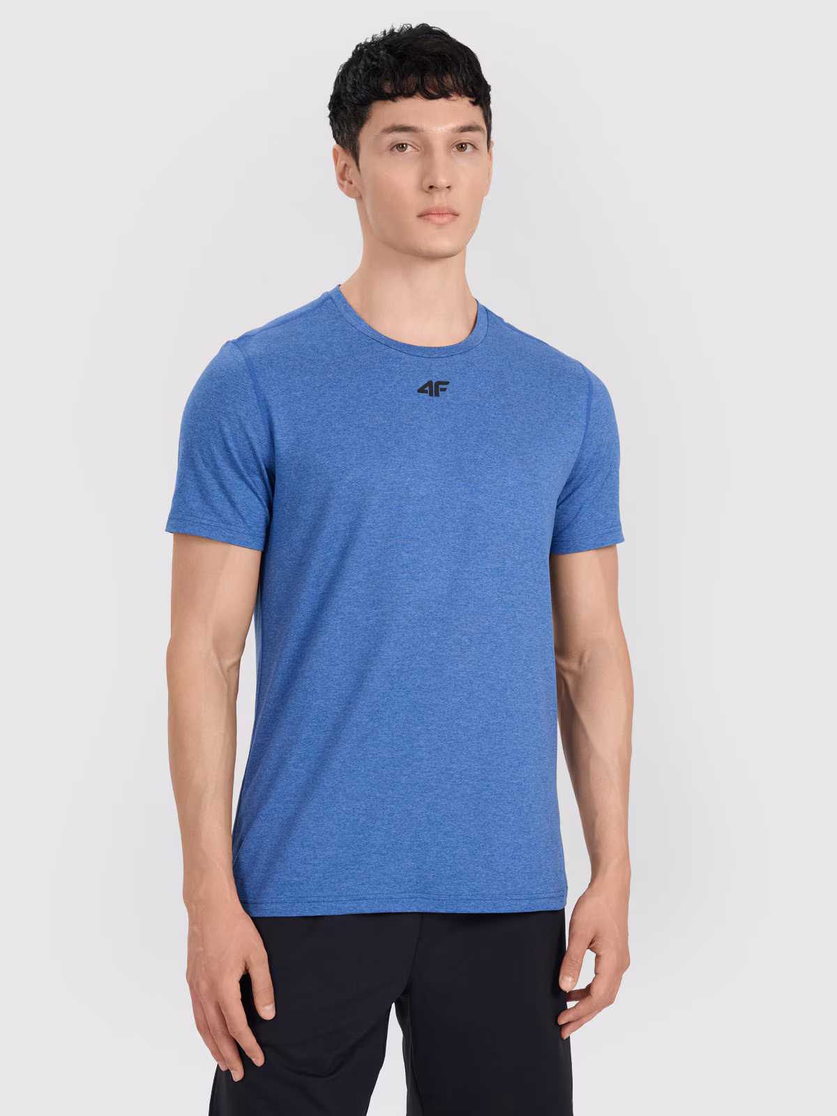 Koszulka treningowa szybkoschnąca męska - niebieska