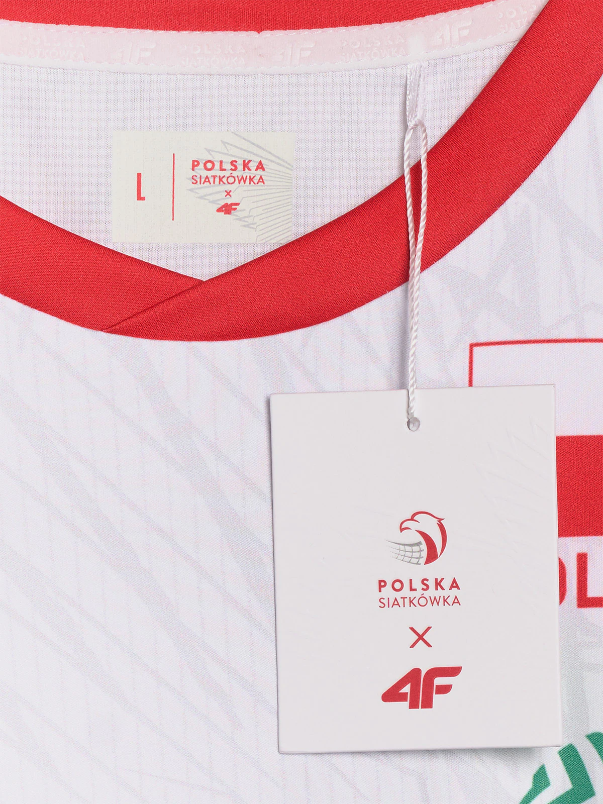 Koszulka meczowa replika domowa męska 4F x Polska Siatkówka - biała