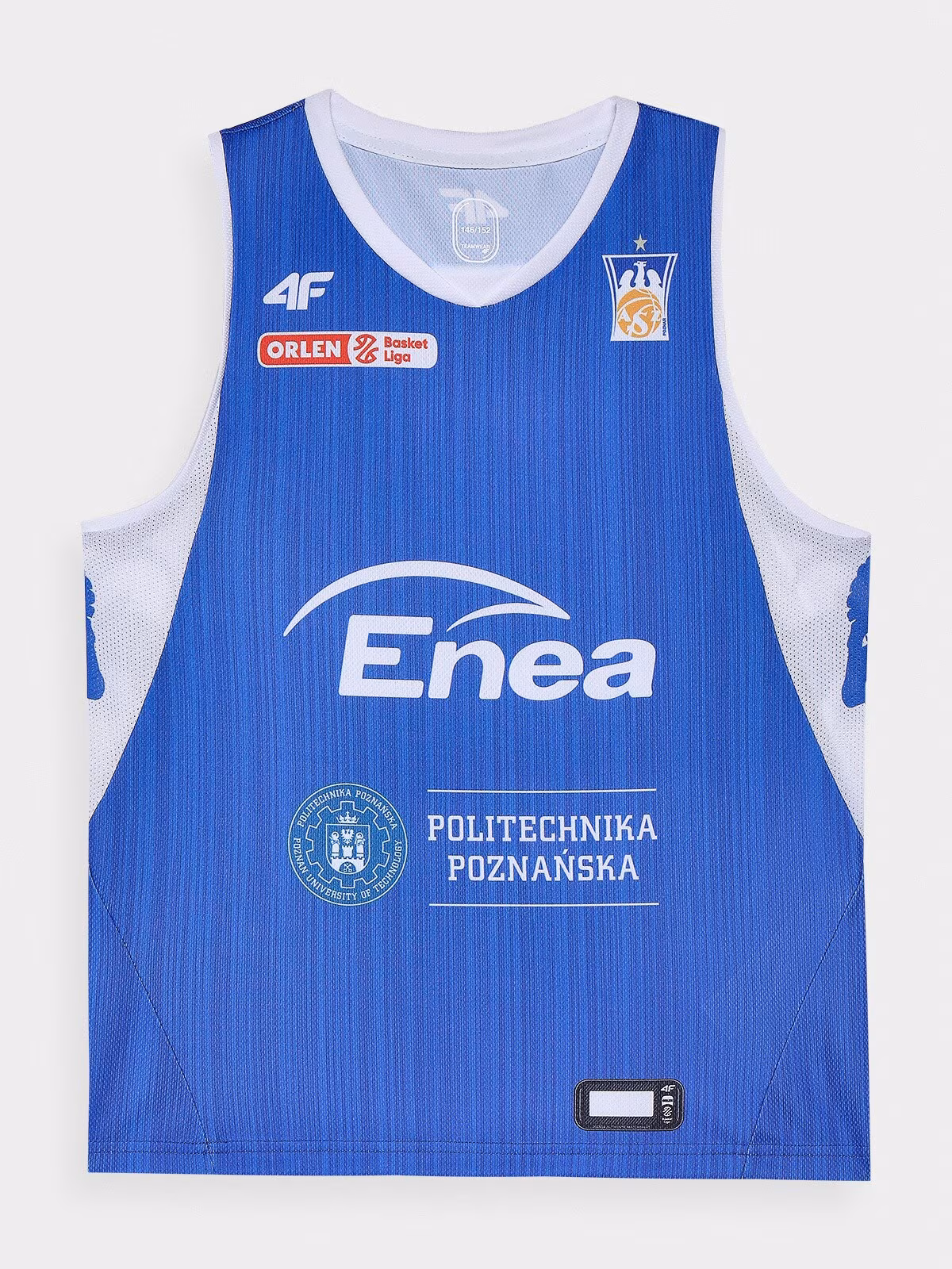 Tank top replika wyjazdowy z sezonu 2023/24 dziecięcy 4F Enea AZS Politechnika Poznań - multikolor