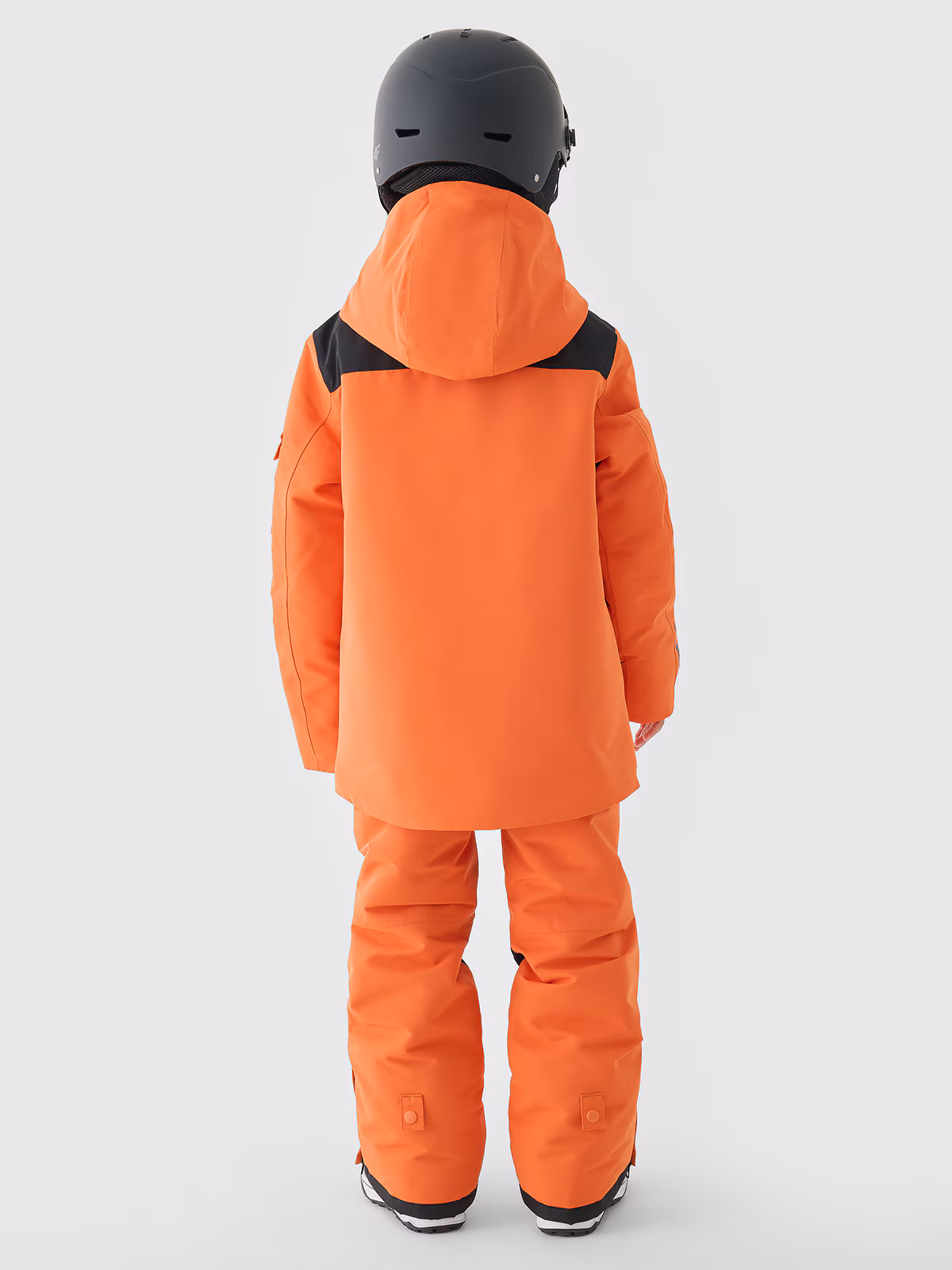 Kurtka snowboardowa membrana 8000 chłopięca - pomarańczowa