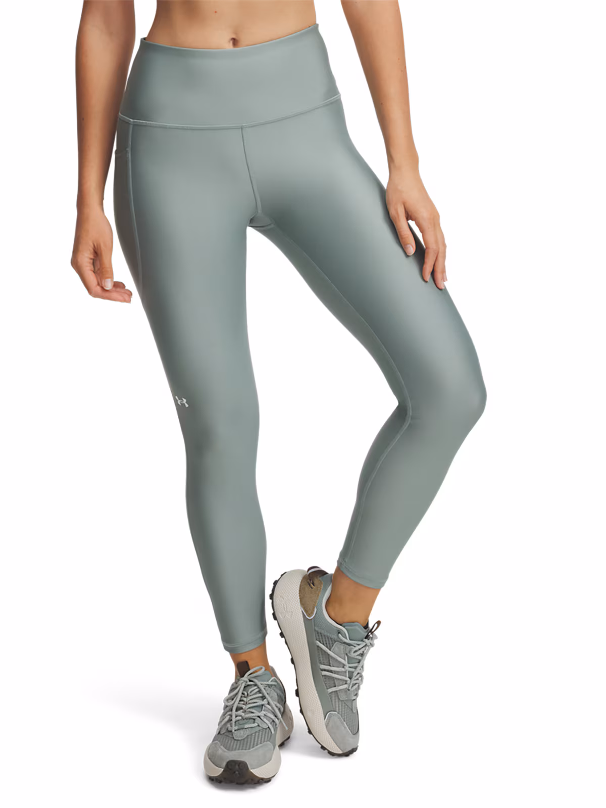 Legginsy treningowe damskie Under Armour Tech Hi Ankle Leg - różowe