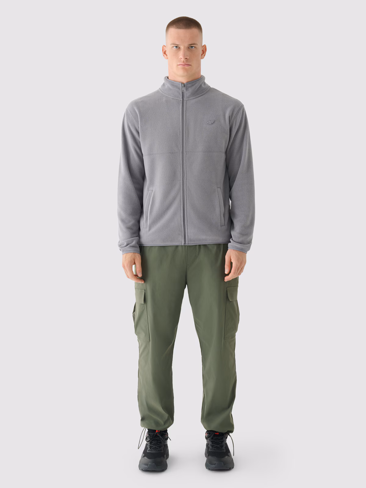 Polar regular ze stójką męski - czarny