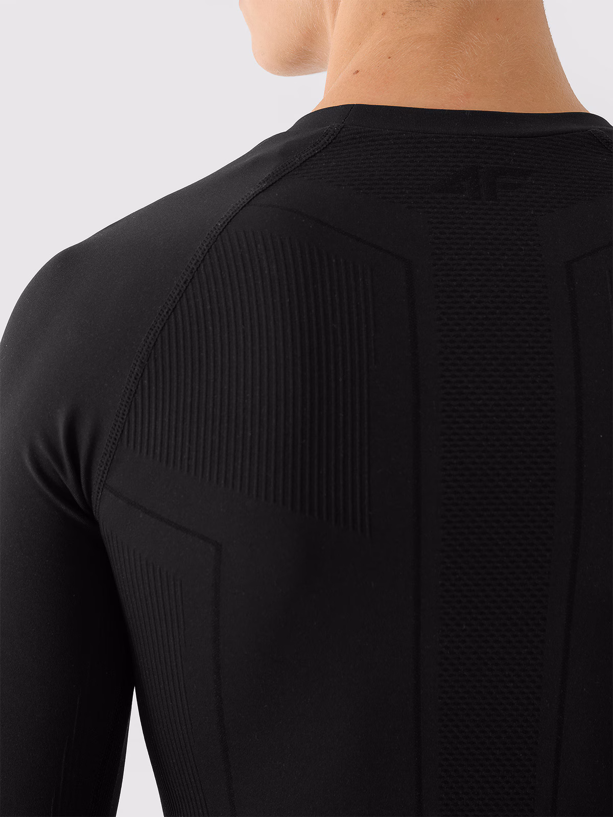 Bielizna termoaktywna bezszwowa (góra) męska - czarna