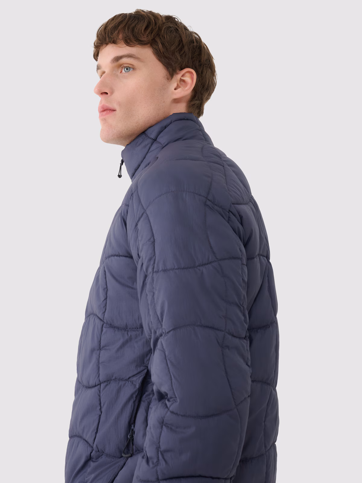 Kurtka puchowa trekkingowa z wypełnieniem Primaloft Silver męska - niebieska