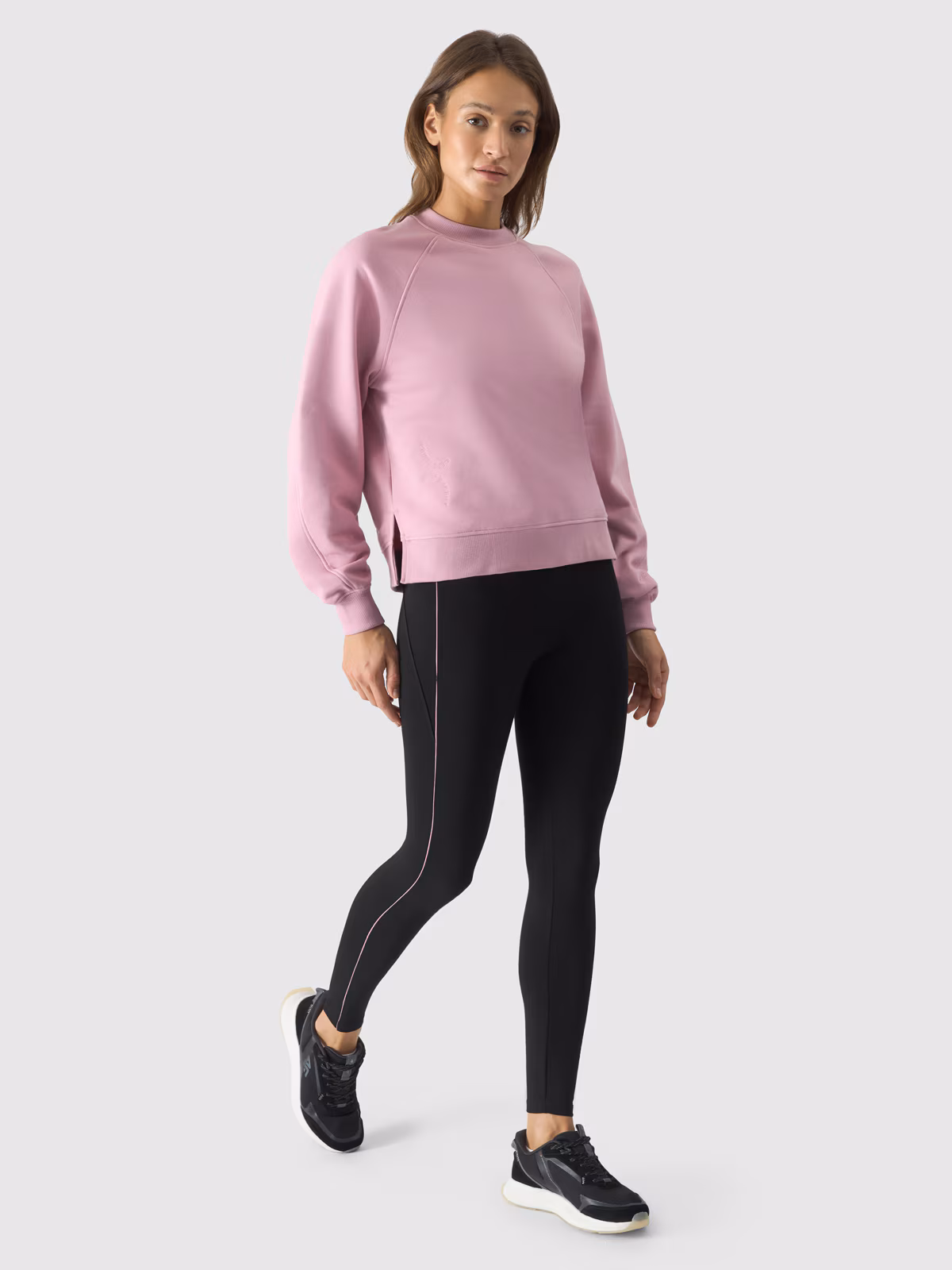 Legginsy dzianinowe damskie - czarne