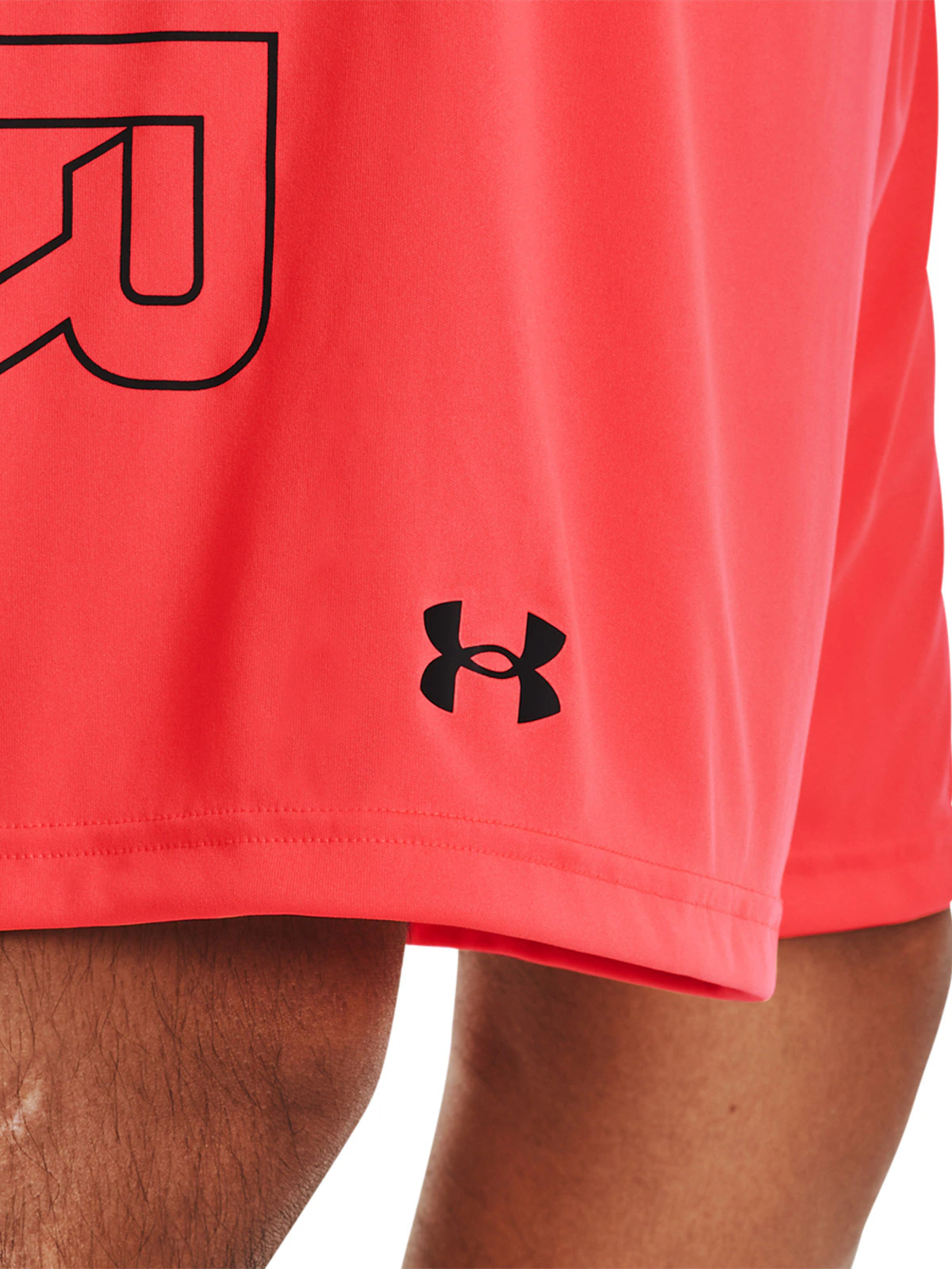 Spodenki treningowe męskie Under Armour UA Tech WM Graphic Short - pomarańczowe
