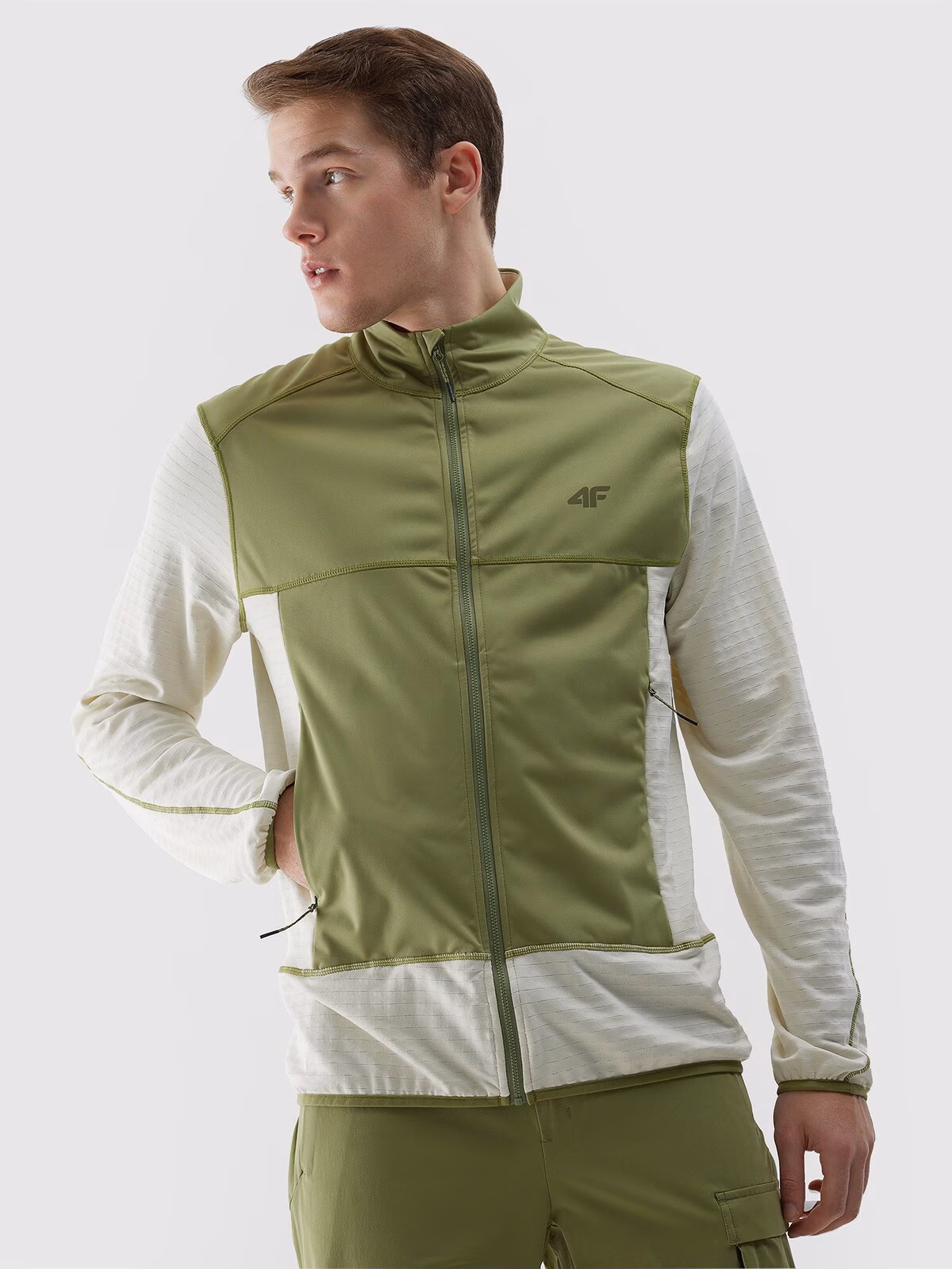 Kurtka trekkingowa membrana 5000 męska - zielona