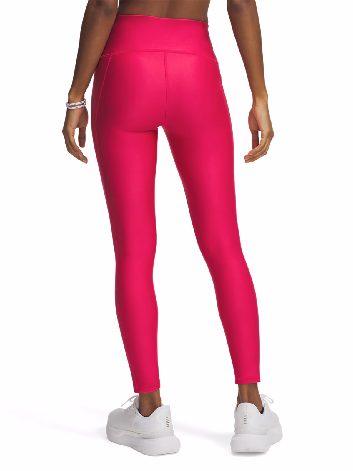 Legginsy treningowe damskie Under Armour Tech Hi Ankle Leg - różowe