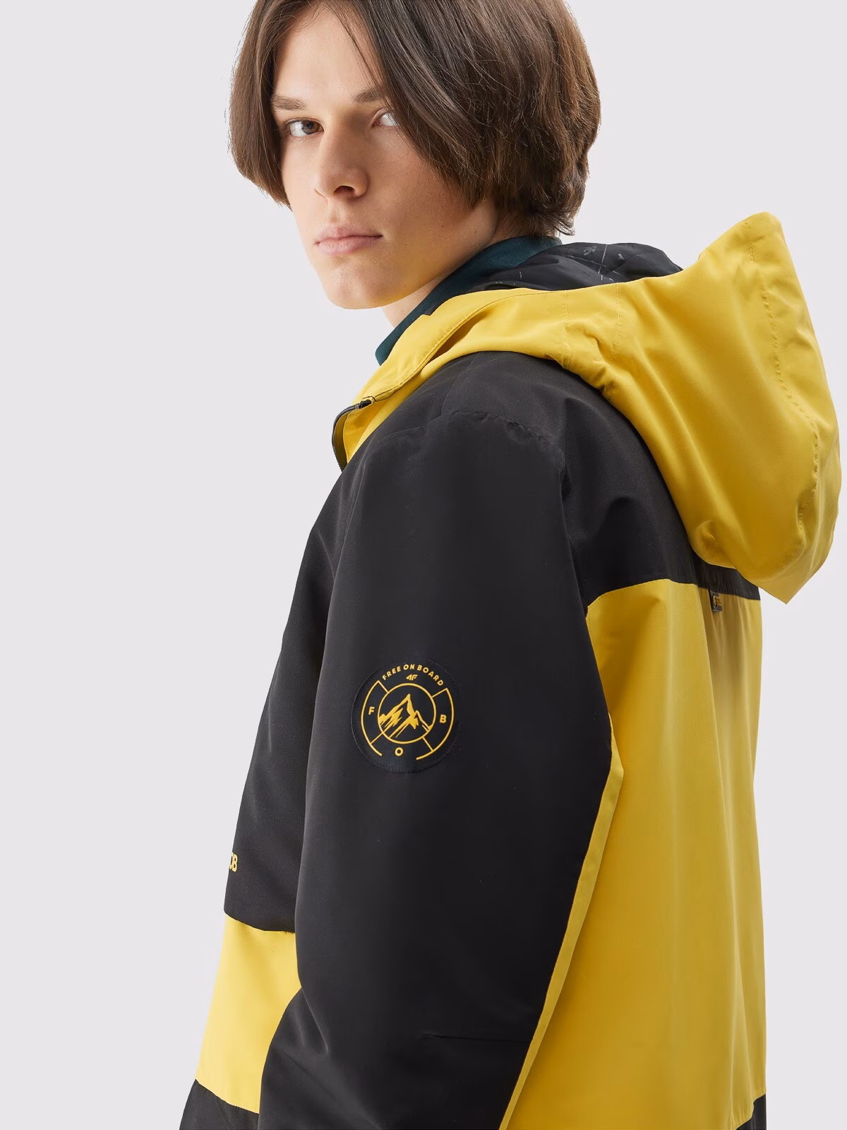 Kurtka snowboardowa membrana 10000 męska - zielona