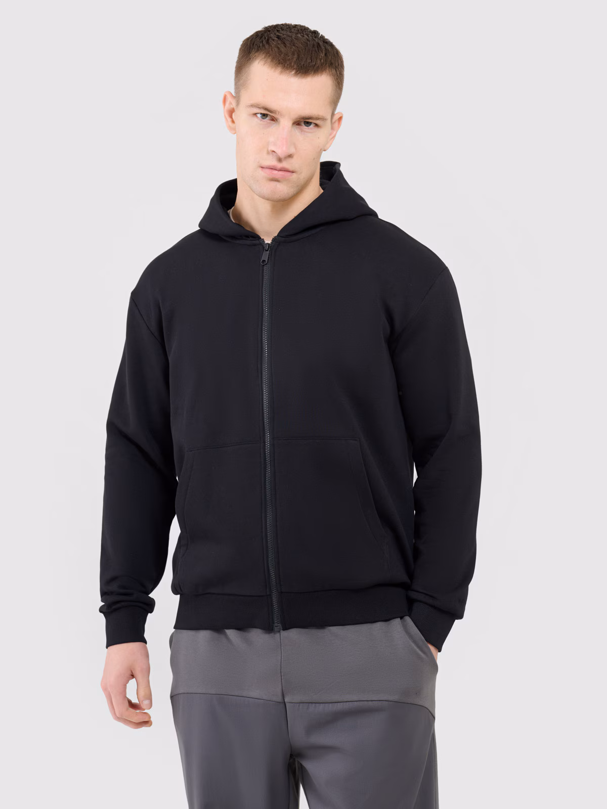 Bluza dresowa rozpinana z kapturem męska Outhorn - czarna