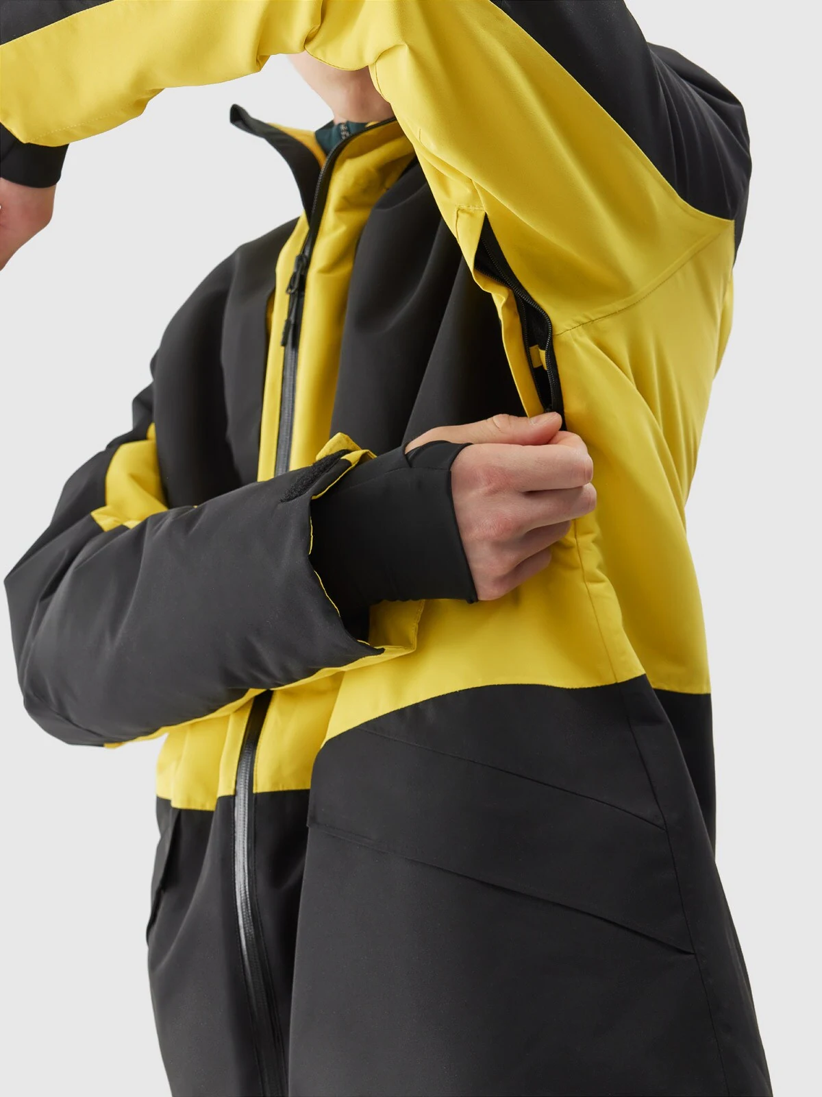 Kurtka snowboardowa membrana 10000 męska - zielona