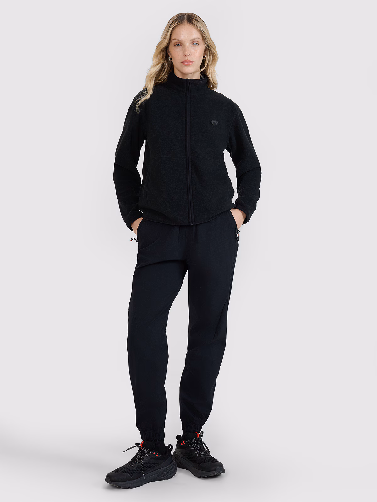 Polar ze stójką regular damski - czarny