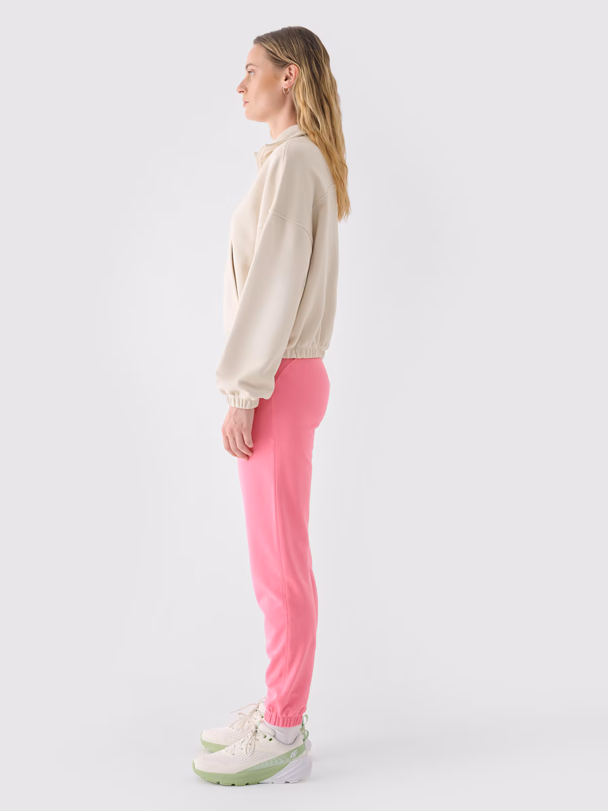 Spodnie dresowe joggery damskie - niebieskie