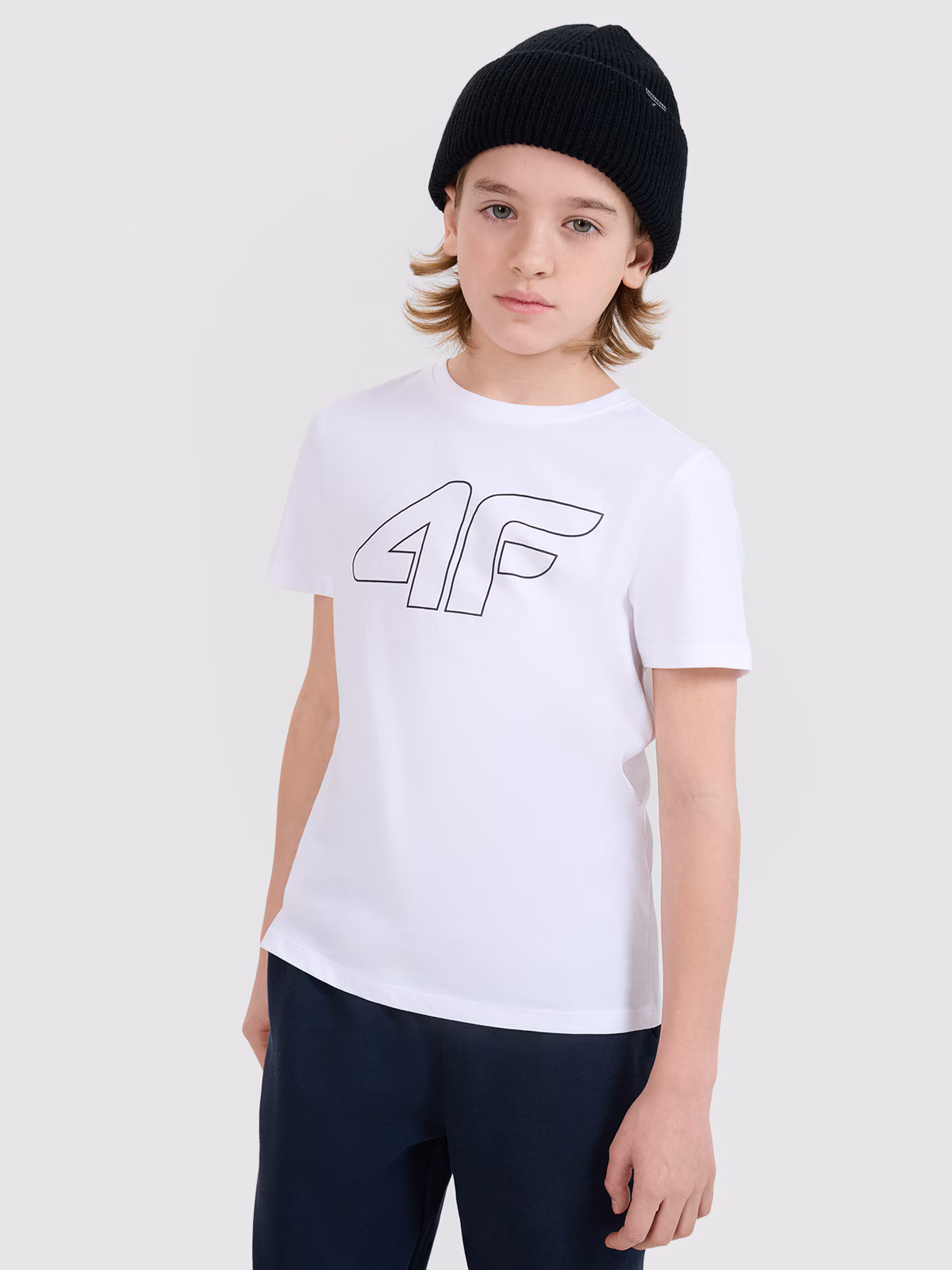 T-shirt z nadrukiem chłopięcy - turkusowy