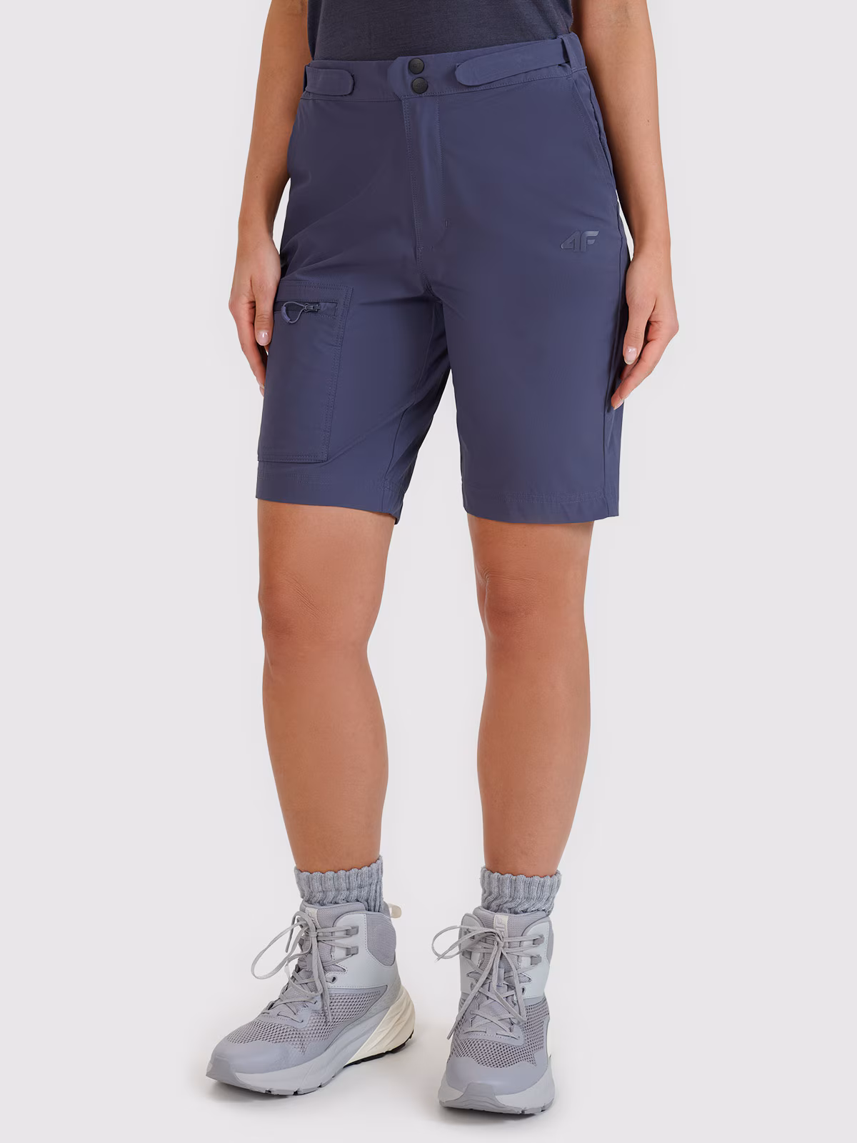 Spodenki trekkingowe szybkoschnące damskie - szare