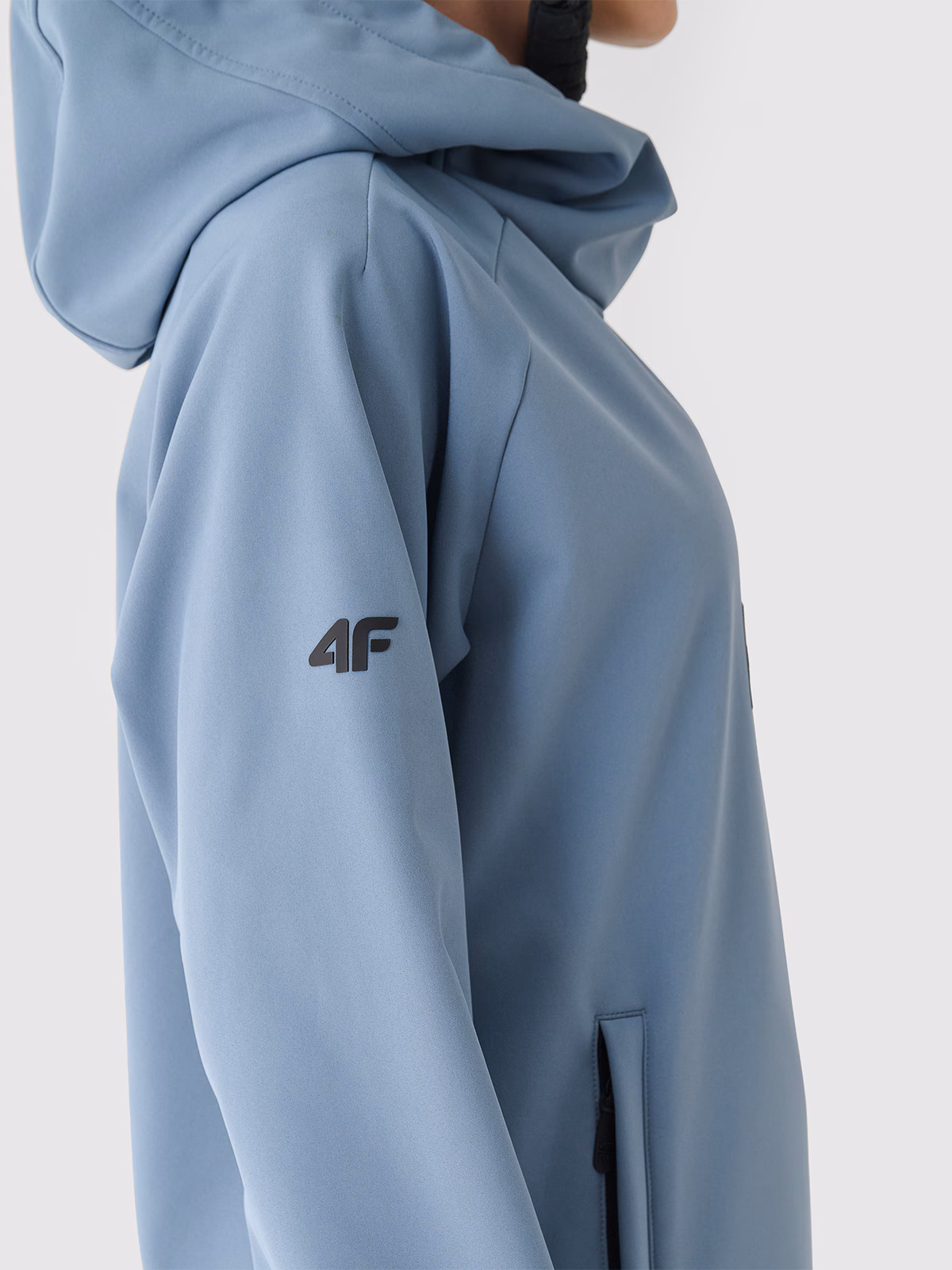 Bluza snowboardowa z softshellu membrana 5000 damska - oliwkowa/khaki