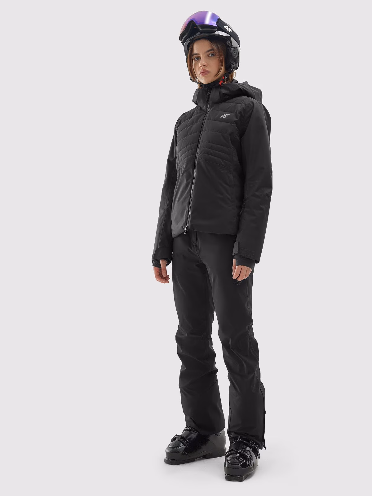 Kurtka narciarska 4FPro membrana Dermizax 20000 damska - czarna