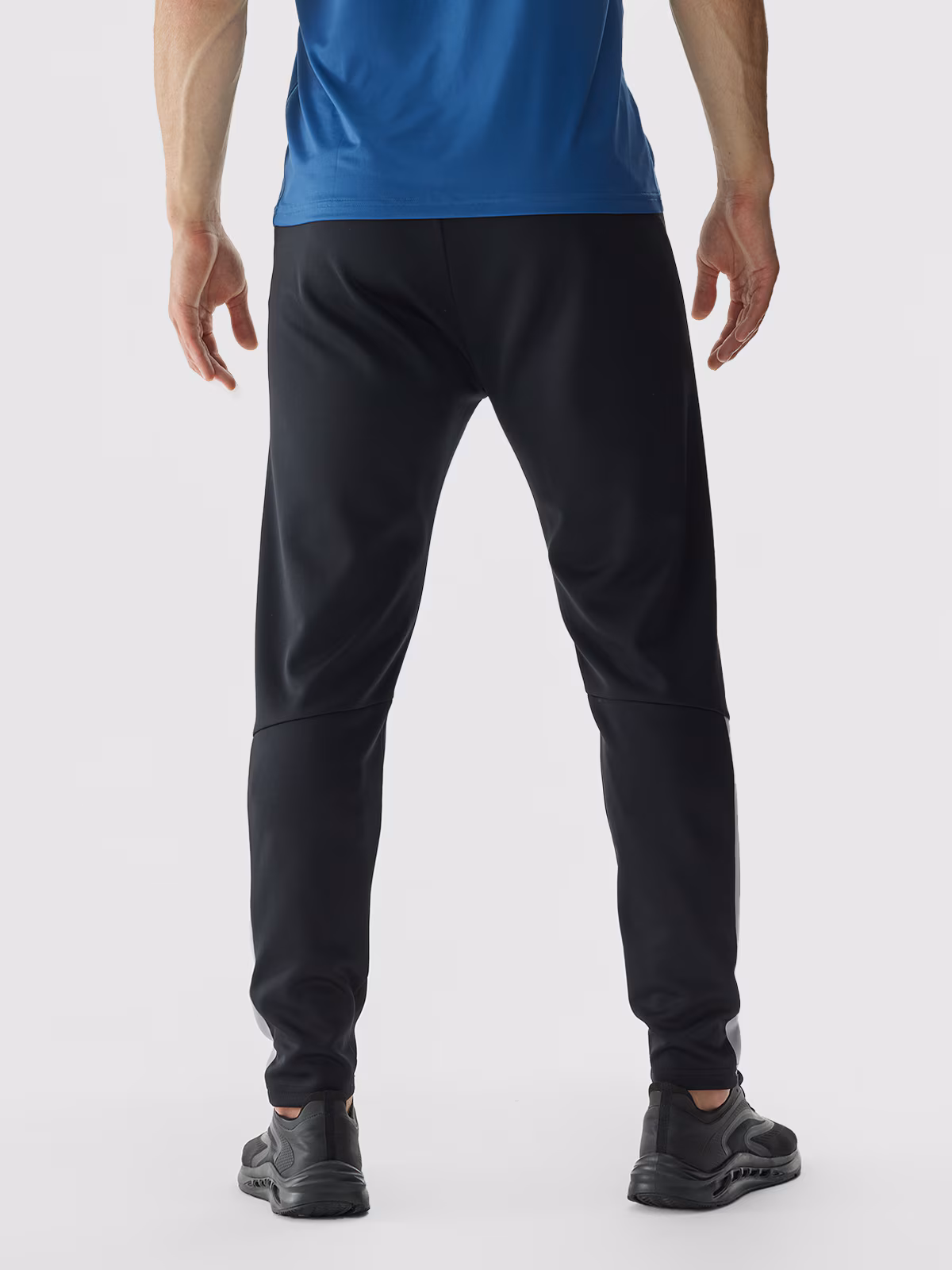 Spodnie treningowe szybkoschnące męskie - czarne