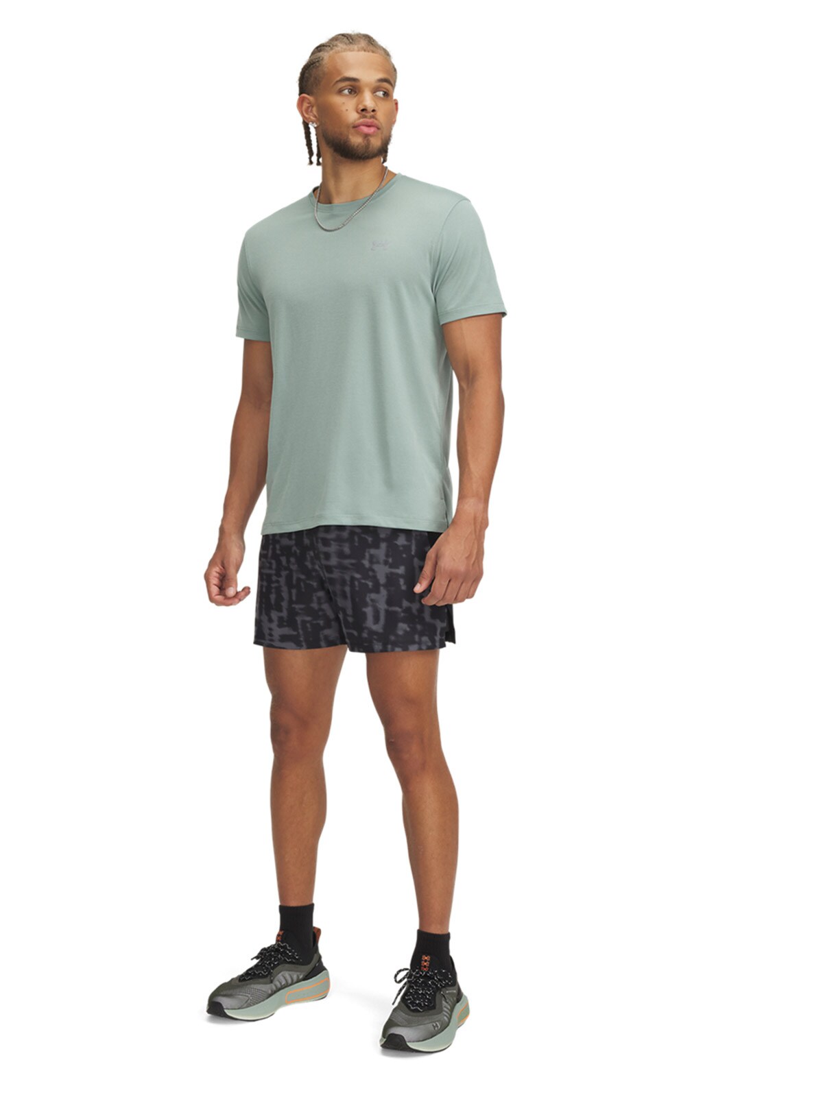 Koszulka do biegania męska Under Armour UA Launch Shortsleeve - zielona