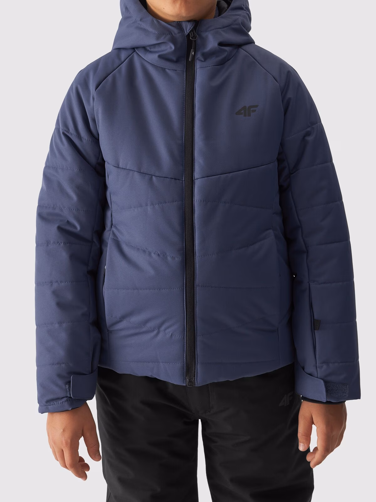 Kurtka narciarska puchowa membrana 5000 chłopięca - niebieska