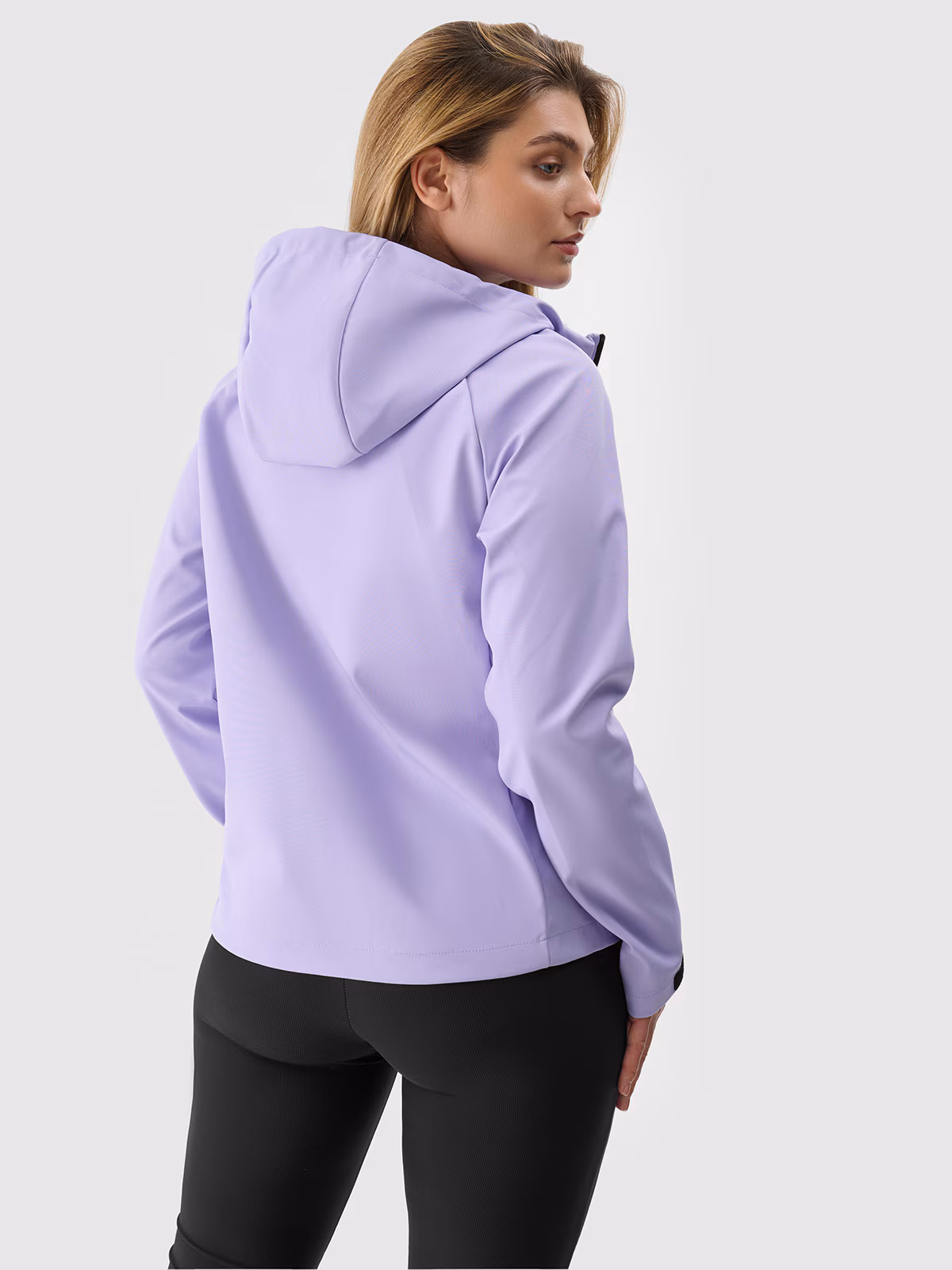 Kurtka softshell wiatroodporna membrana 5000 damska - jasny fiolet