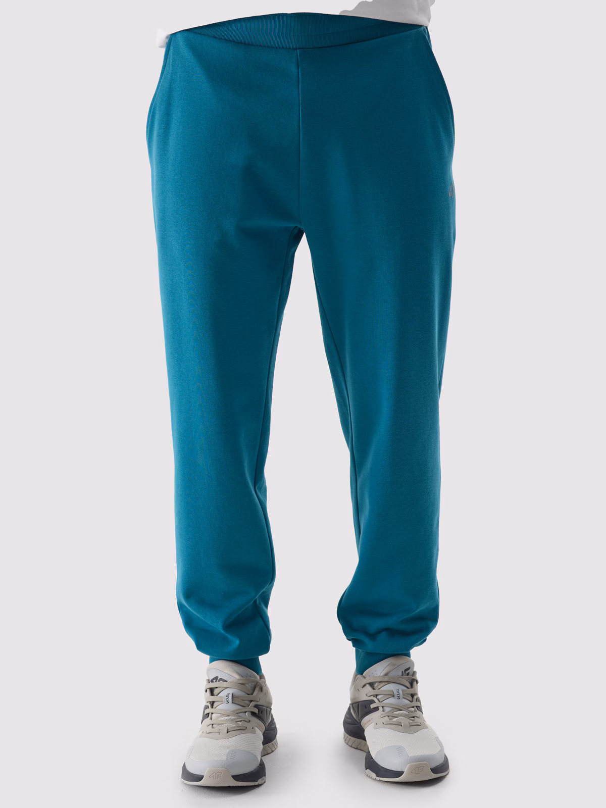 Spodnie dresowe joggery męskie - niebieskie