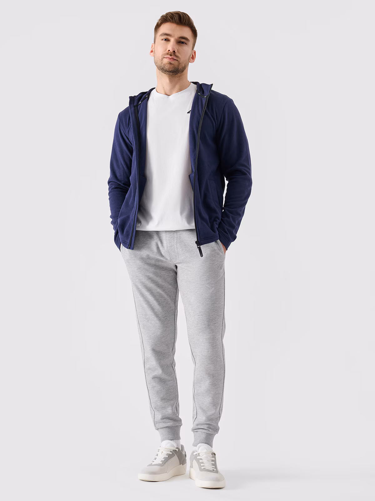 Polar ze stójką regular męski - szary