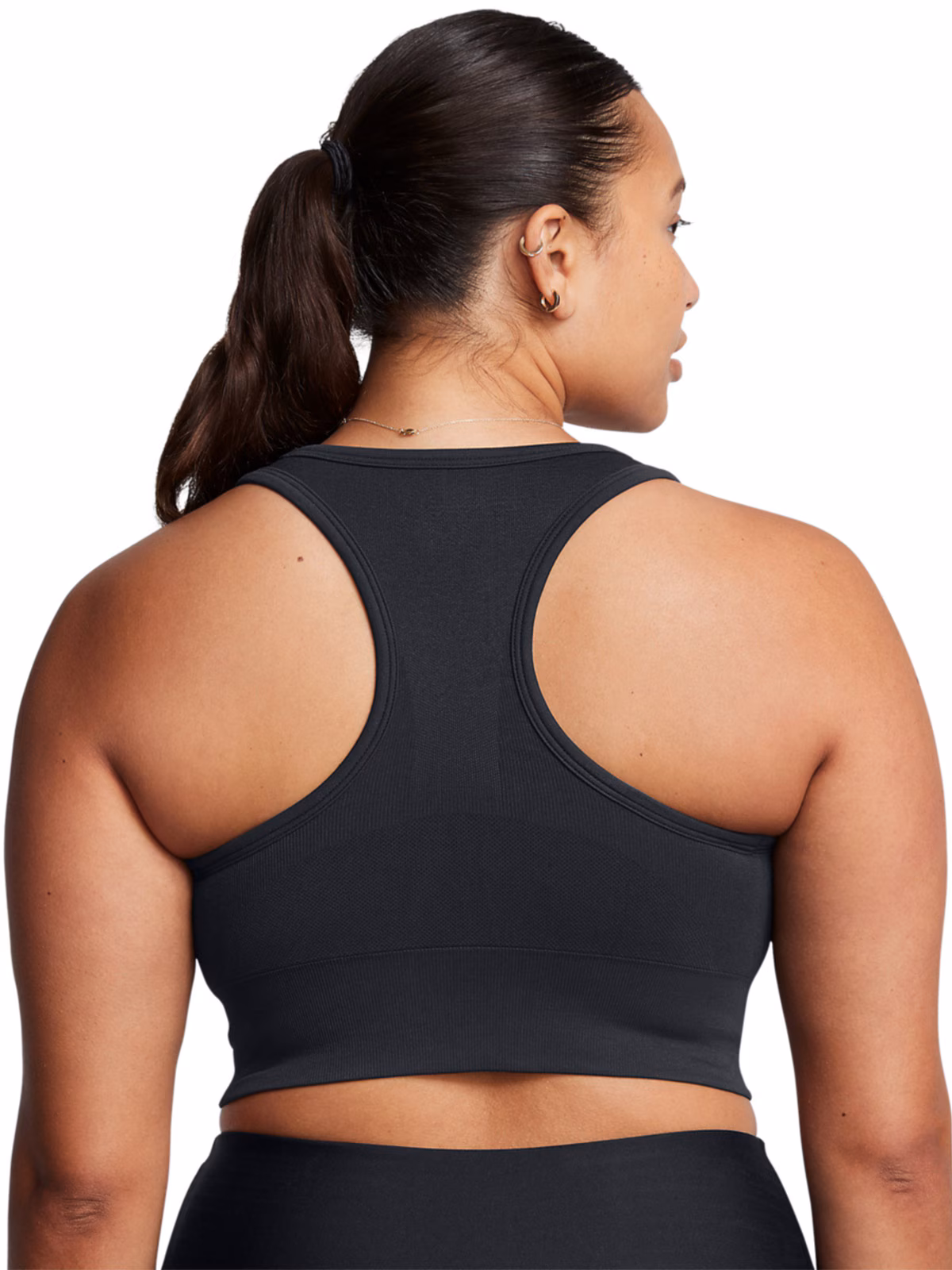 Biustonosz treningowy damski Under Armour Vanish Seamless Mid Bra - czarny