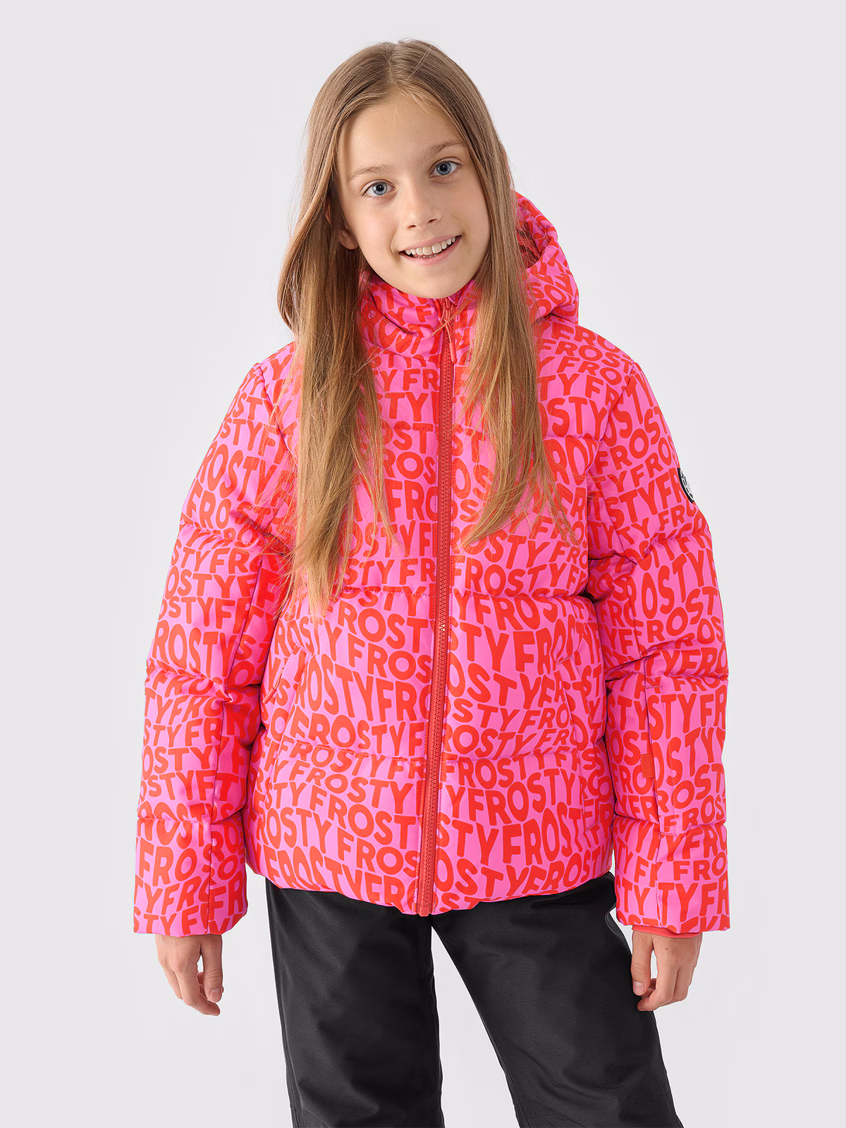 Kurtka narciarska membrana 5000 dziewczęca - multikolor