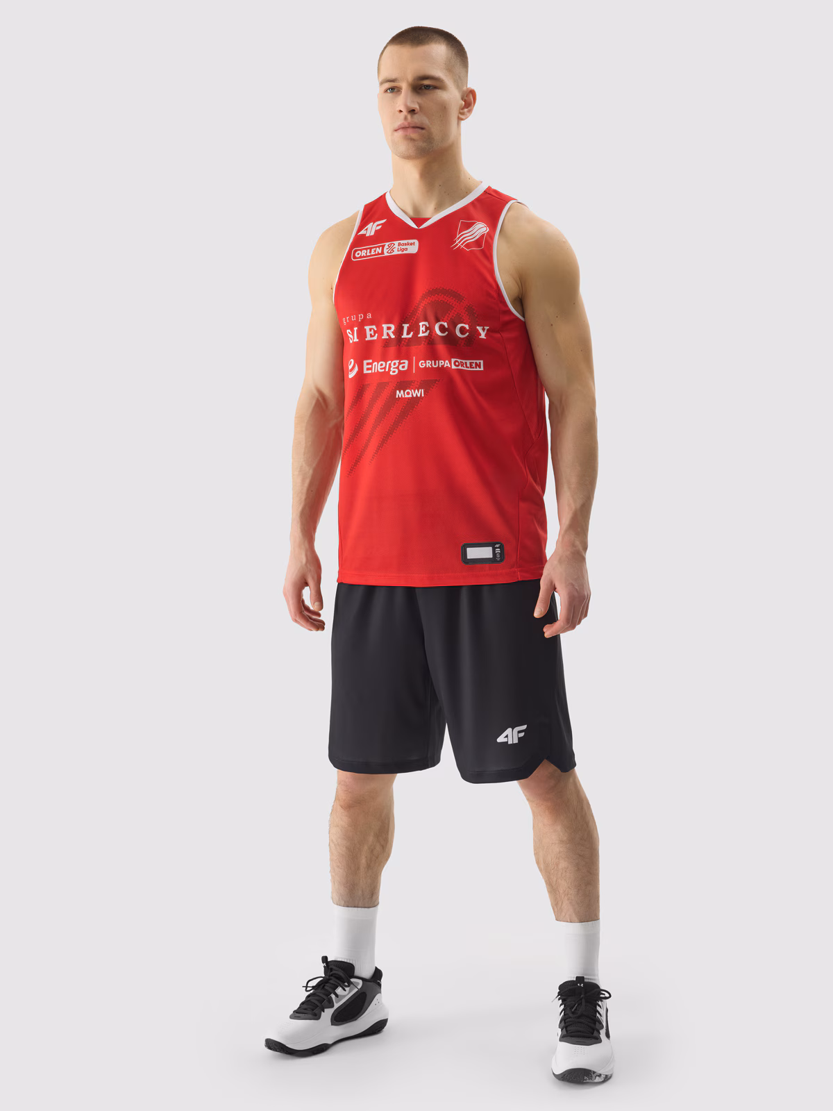 Tank top replika domowy z sezonu 2023/24 męski 4F x Czarni Słupsk - multikolor
