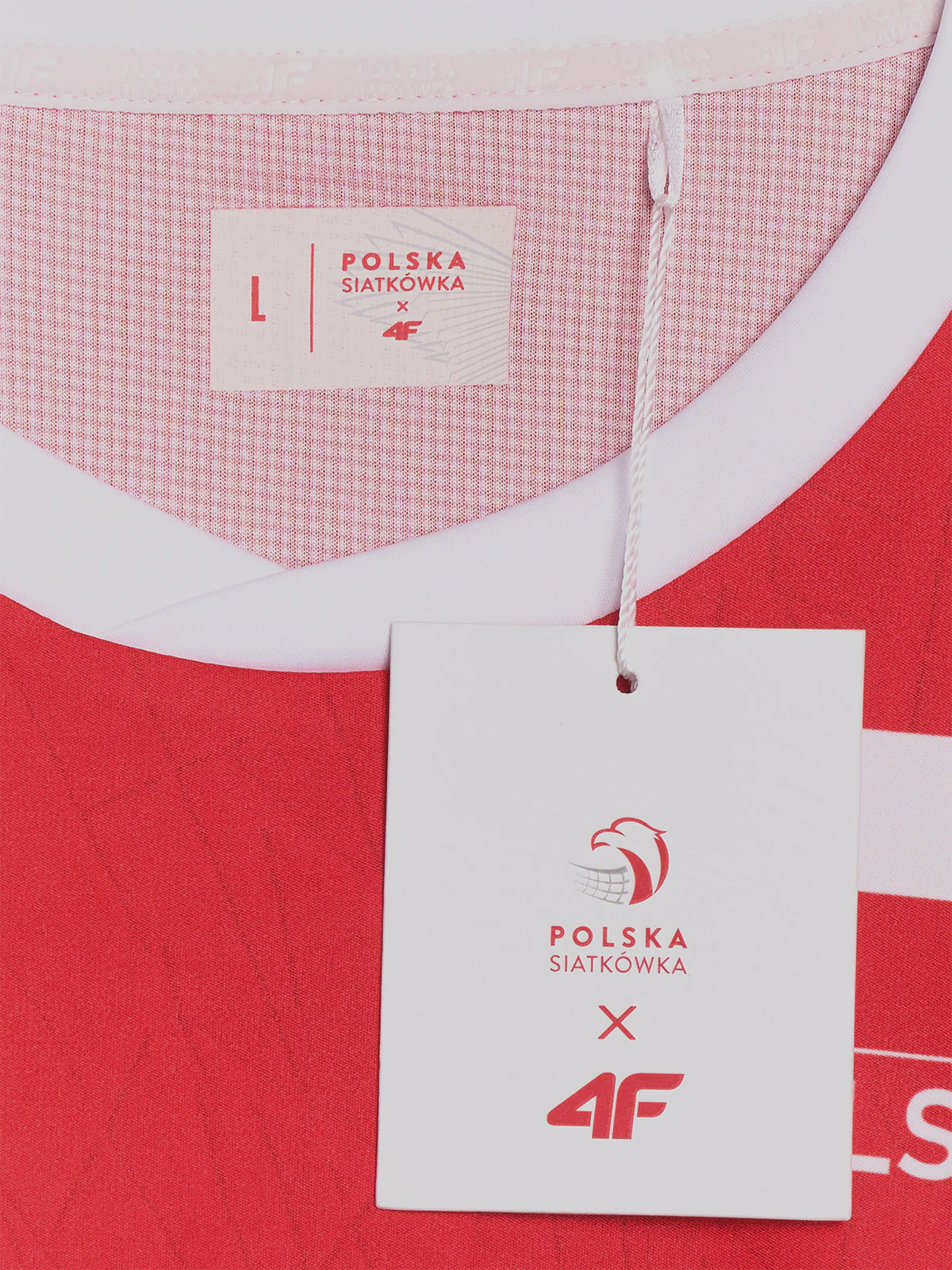 Koszulka meczowa replika domowa męska 4F x Polska Siatkówka - biała