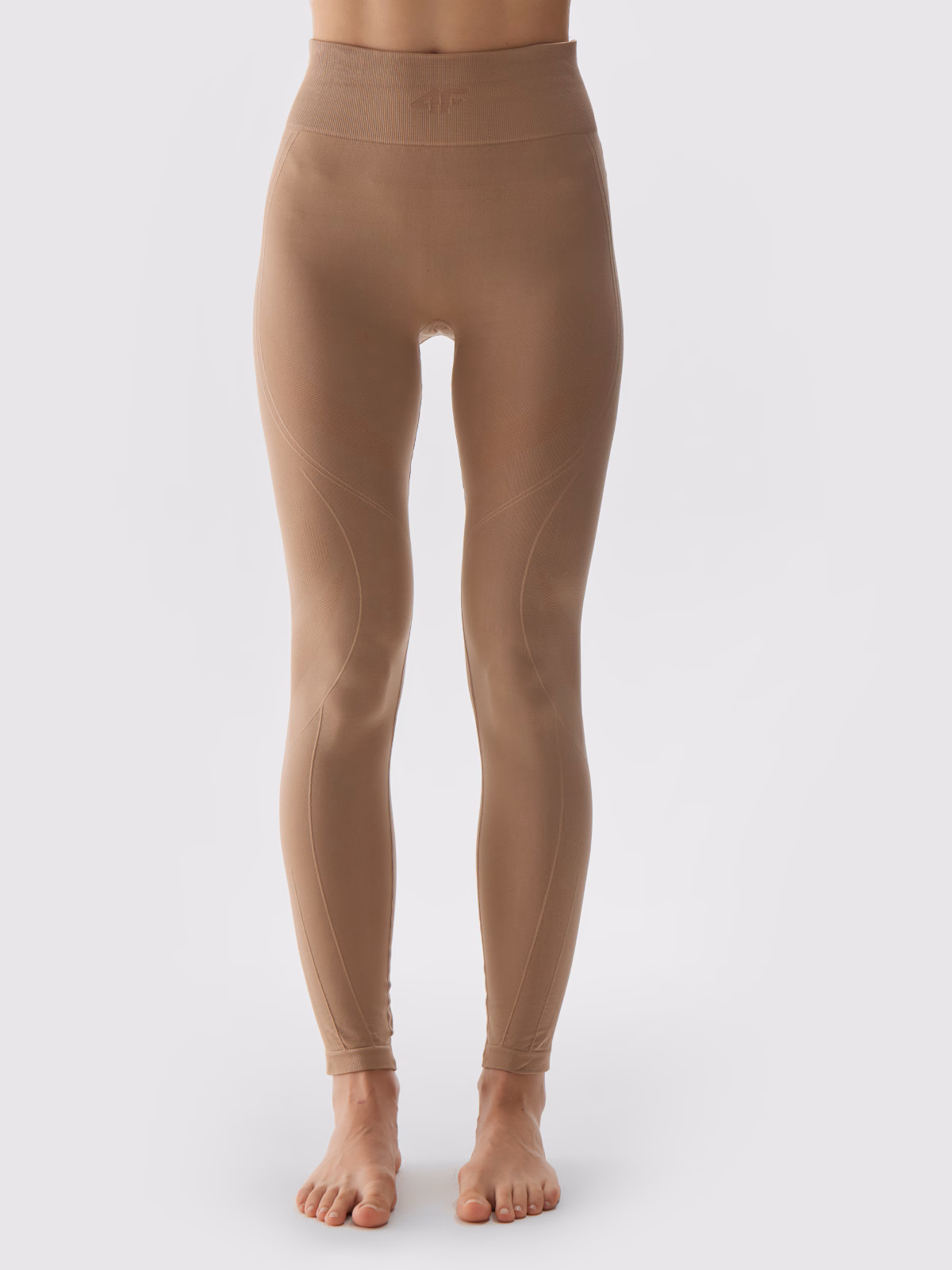 Bielizna termoaktywna bezszwowa (dół) damska - brązowa