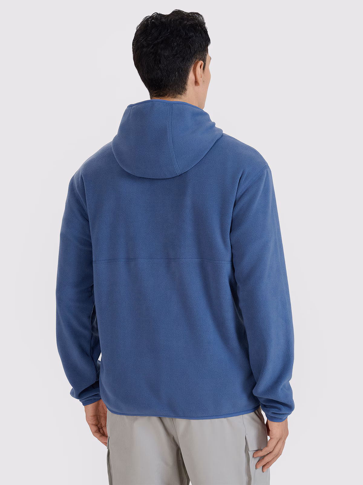 Polar regular z kapturem męski - granatowy