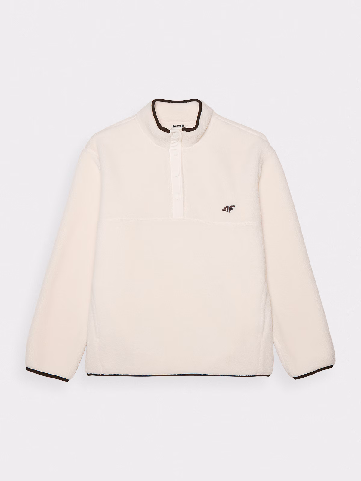 Polar sherpa ze stójką regular męski - biały