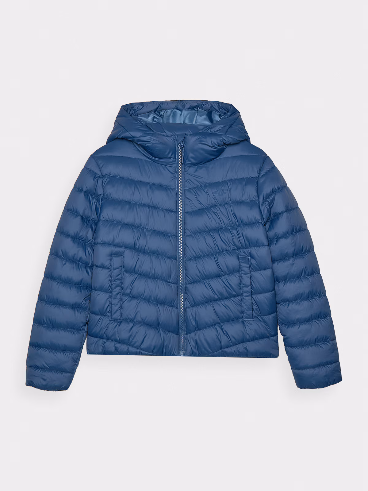 Kurtka puchowa z wypełnieniem syntetycznym chłopięca - niebieska