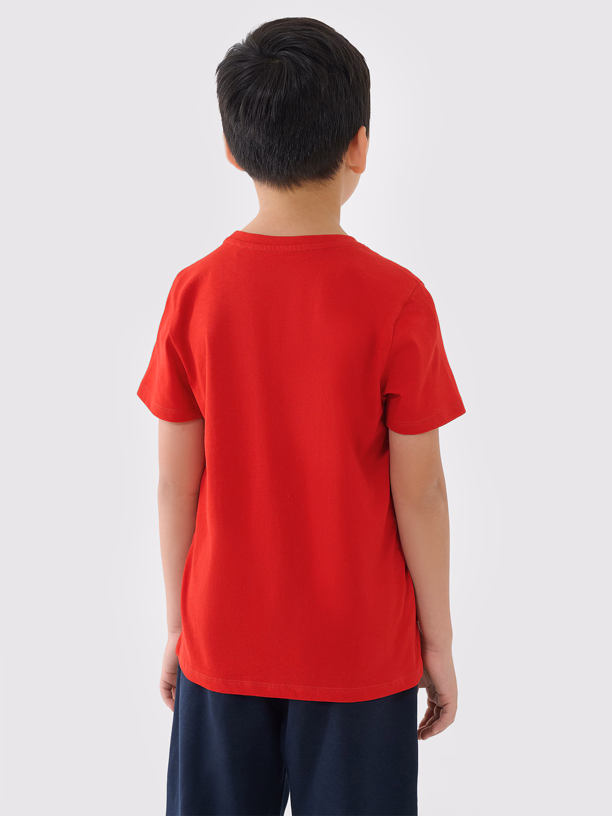 T-shirt z nadrukiem chłopięcy - turkusowy