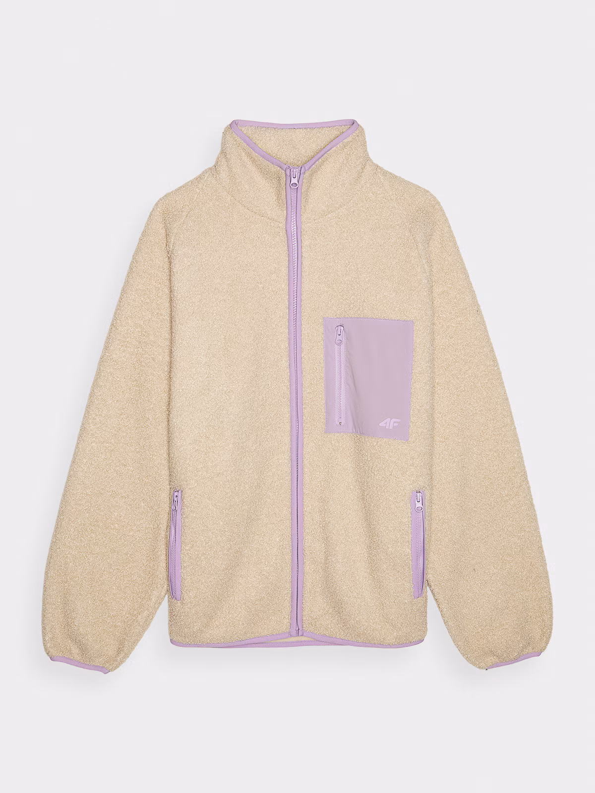 Polar sherpa ze stójką damski - beżowy