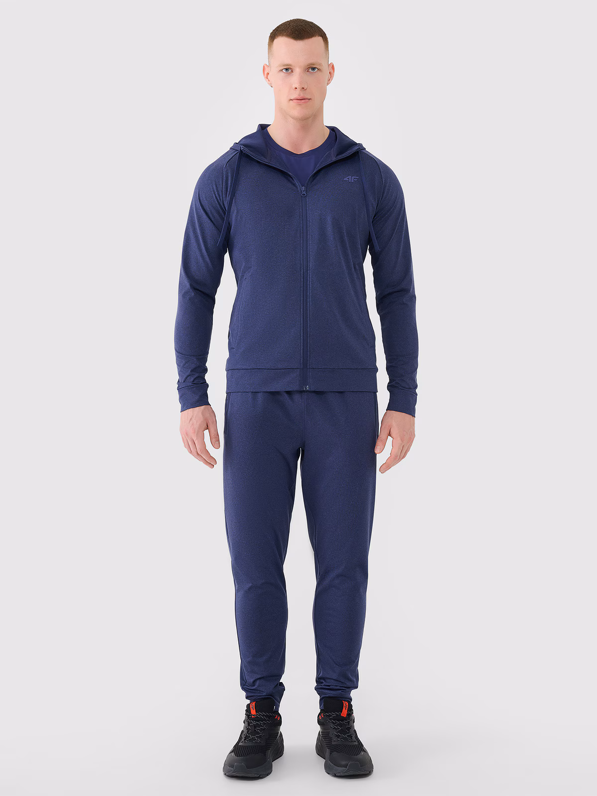 Bluza treningowa szybkoschnąca męska - grananatowa