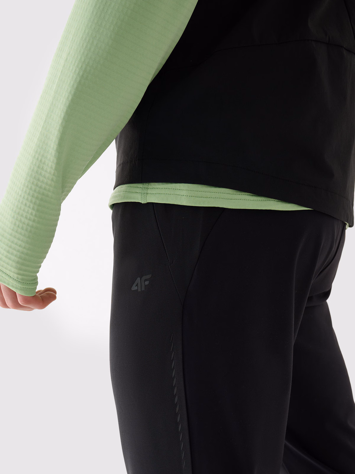 Spodnie do biegania szybkoschnące męskie - szare